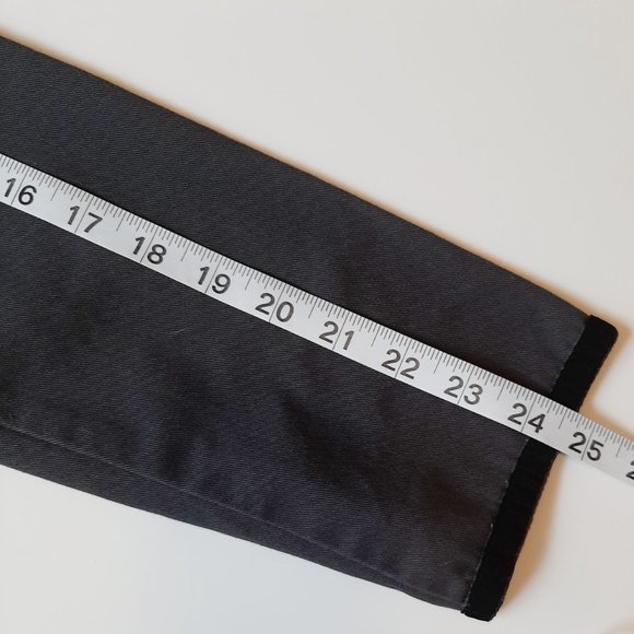 Calvin Klein Jeans Gray Cotton & Velvet Military Style Jacket M - Picture 11 of 12